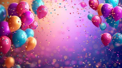 عکس پس زمینه ای زیبا و جذاب برای تبلیغات جشن تولد با طراحی هوش مصنوعی
