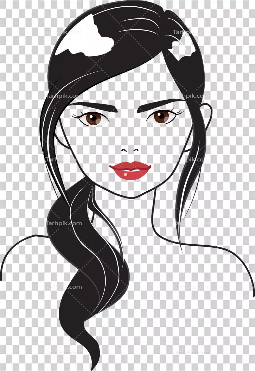 عکس دوربری پرتره زن با مدل های مختلف مو و زیبایی های چهره