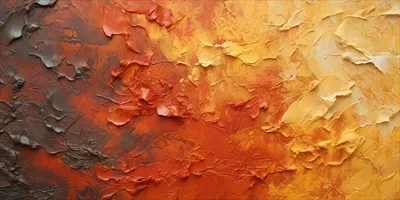 عکس تصویری نزدیک از رنگ های پاییزی با بافتی انتزاعی و غلیظ