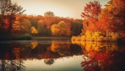 عکس منظره پاییزی زنده و دلنشین که زیبایی طبیعت را به تصویر می کشد