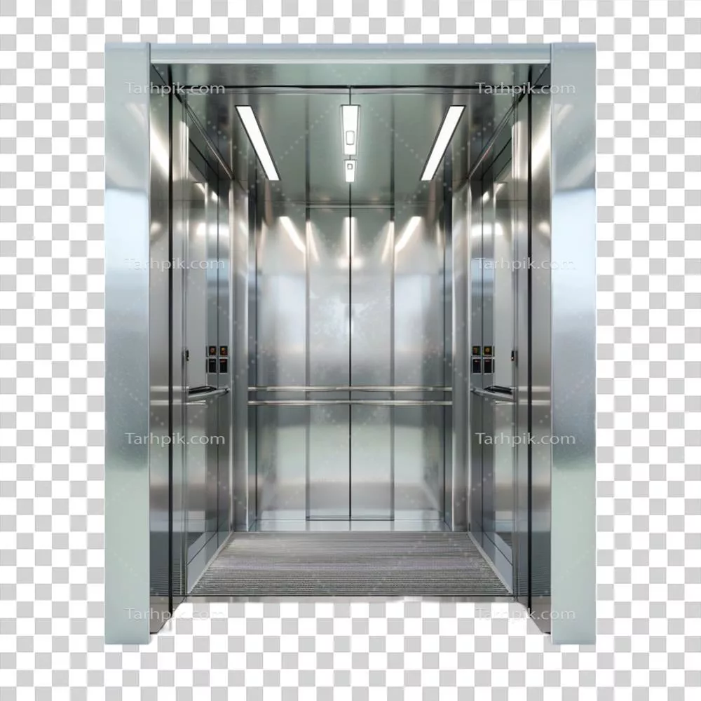 عکس دوربری آسانسوری با طراحی شفاف و مدرن برای فضاهای داخلی و خارجی