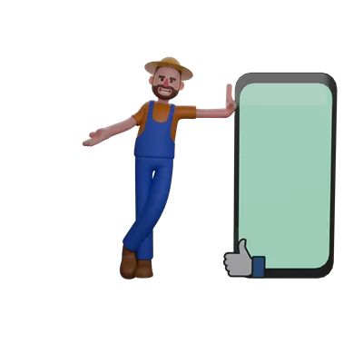 عکس دوربری کشاورز حرفه ای در حال استراحت در کنار دستگاه بزرگ کشاورزی