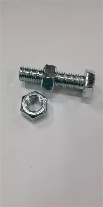 عکس بررسی و تحلیل اجزای مکانیکی شامل دو مهره و یک پیچ