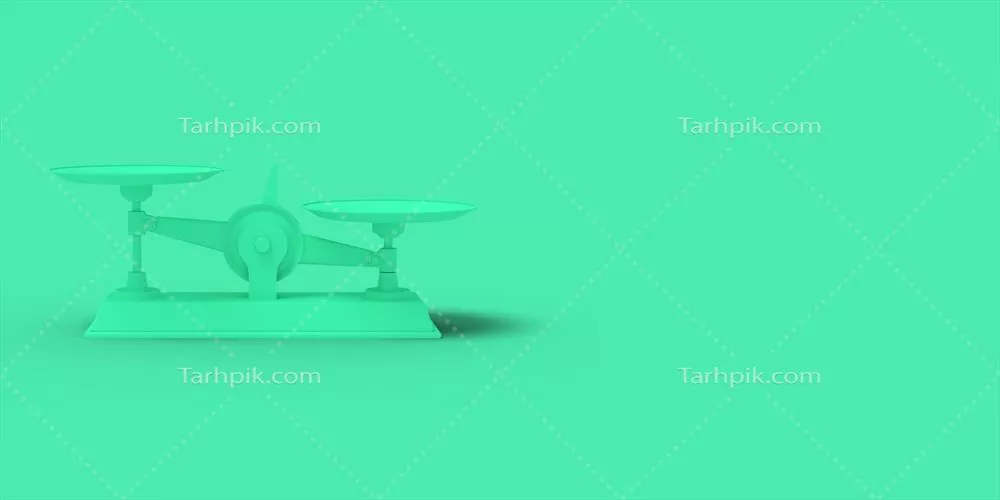 عکس تصویری انتزاعی با مقیاس های سبز بر روی پس زمینه ای سبز و آبی