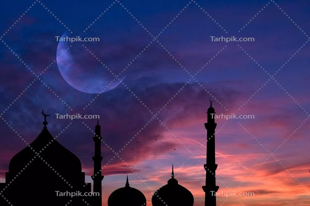 عکس جشن رمضان و عید فطر: نماد ماه رمضان و خوشحالی در این ایام مبارک