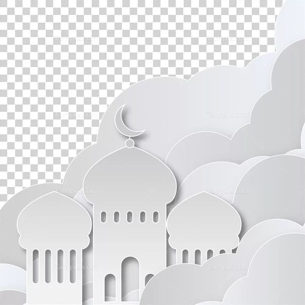 عکس دوربری تصویری زیبا و هنری از ماه مبارک رمضان با طراحی خاص و جذاب