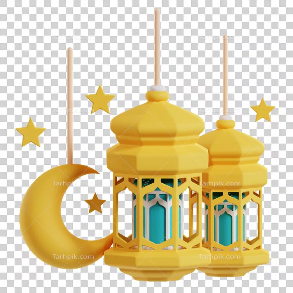 عکس دوربری چراغ آویز ماه رمضان: نماد زیبایی و نور در شب های مقدس