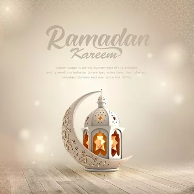 عکس پس زمینه ای لوکس و زیبا با الگوهای اسلامی برای ماه رمضان
