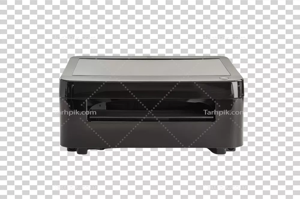 عکس دوربری پرینتر لیزری مشکی با طراحی مدرن و کارایی بالا برای چاپ اسناد