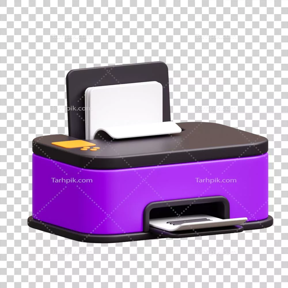 عکس دوربری نماد پرینتر سه بعدی به صورت گرافیکی و با کیفیت بالا