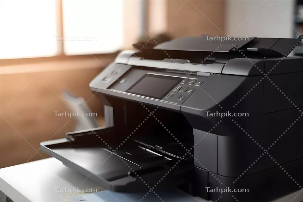 عکس پرینتر، کپی و اسکنر مدرن برای استفاده در محیط های اداری