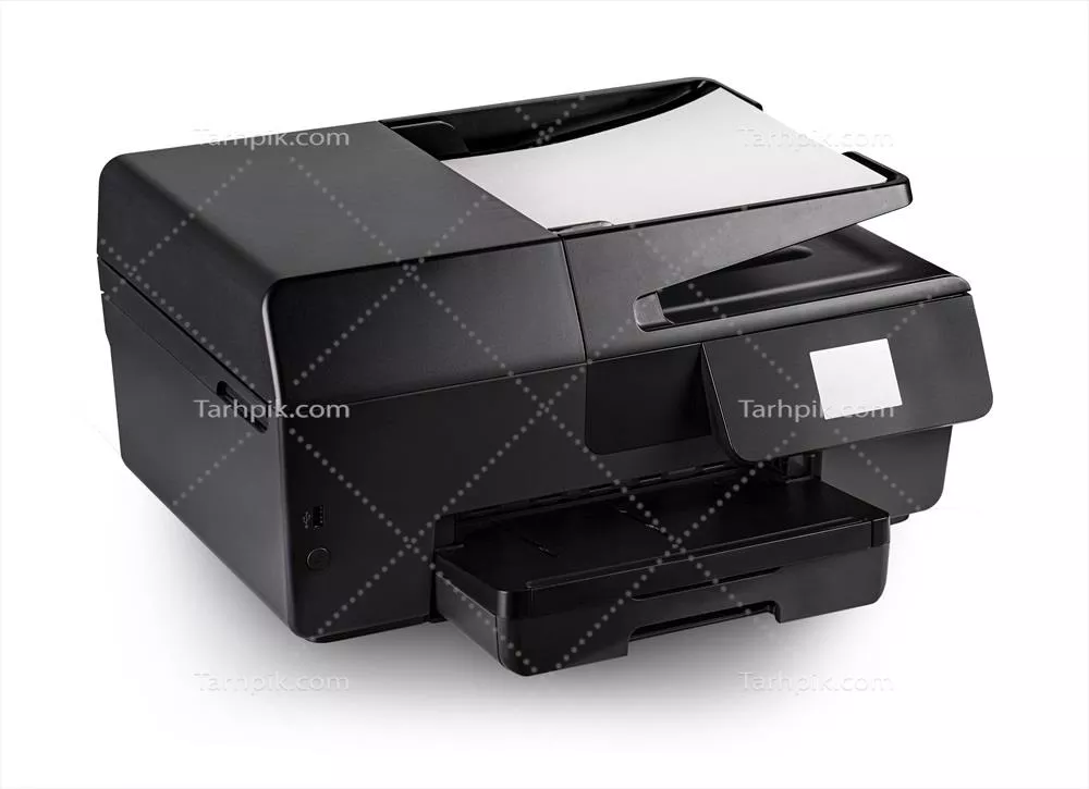 عکس پرینتر جوهرافشان چندمنظوره مشکی با طراحی مدرن و کارایی بالا