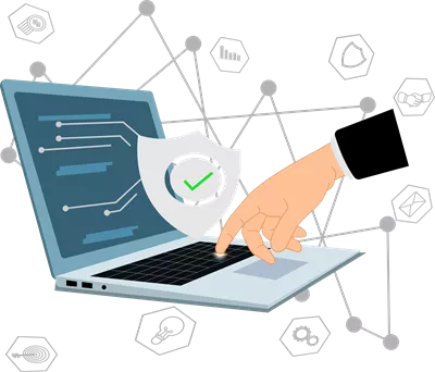 عکس دوربری مدیریت امنیت اطلاعات: استفاده از فناوری رمزنگاری توسط یک کارآفرین