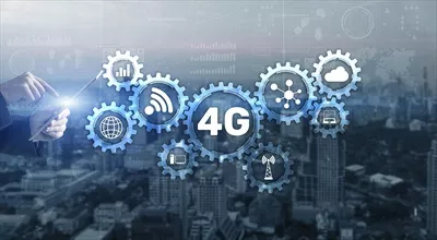 عکس اتصال اینترنت پرسرعت 4G: مفهوم ارتباطات و تکنولوژی روز