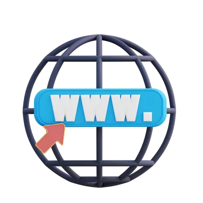 عکس دوربری تصویری سه بعدی از امنیت مرورگر وب با طراحی مدرن و جذاب