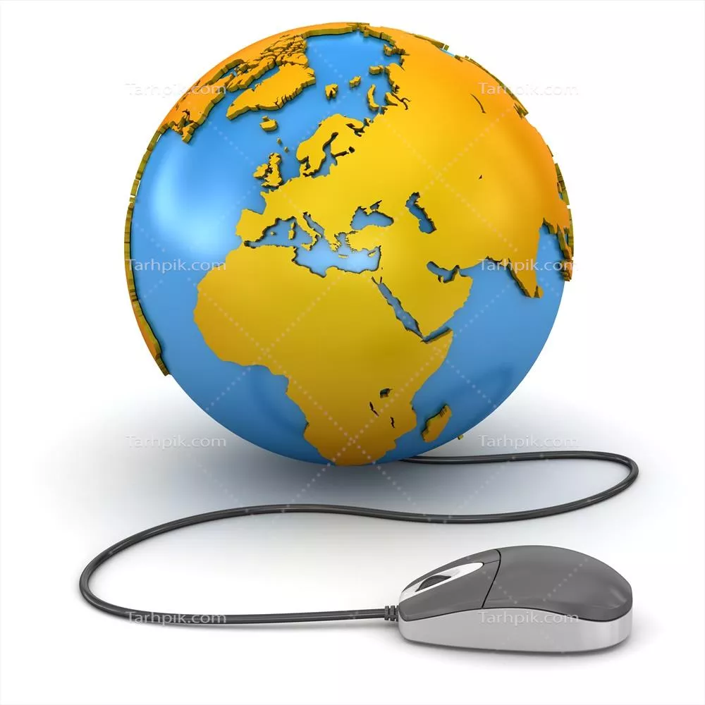 عکس تصویری از مفهوم اینترنت و ارتباطات دیجیتال در دنیای مدرن