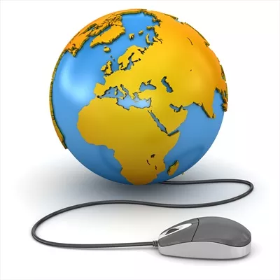 عکس تصویری از مفهوم اینترنت و ارتباطات دیجیتال در دنیای مدرن