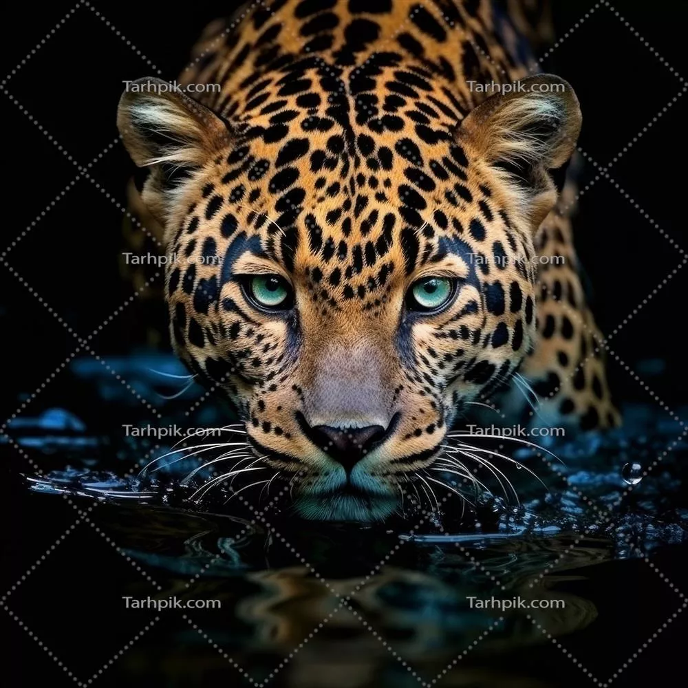 تصویرسازی دیجیتال از پلنگ وحشی با استفاده از هوش مصنوعی