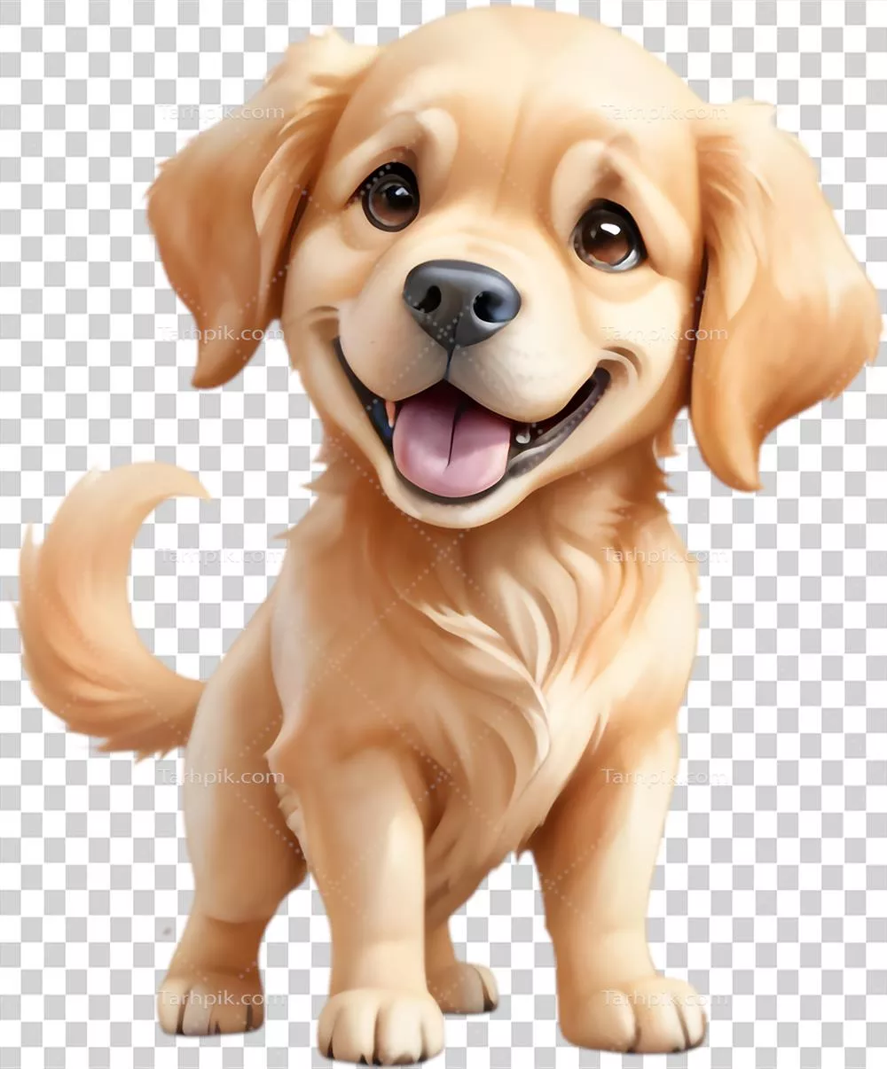 تصاویر و کلیپ آرت برجسته از نژاد گلدن رتریور برای کمپینهای نجات حیوانات