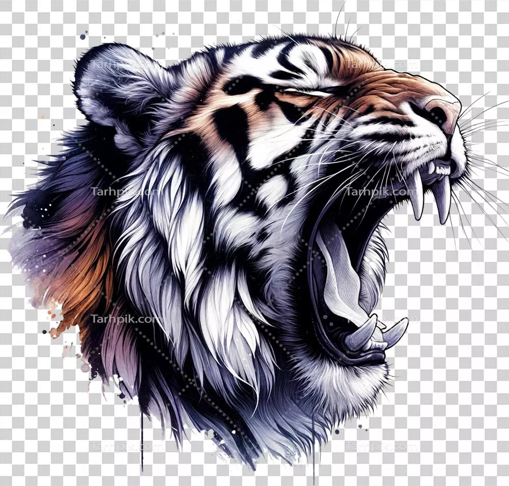 آبستره های اکریلیک با موضوع حیوانات وحشی تولید شده با هوش مصنوعی برای محصولات مختلف