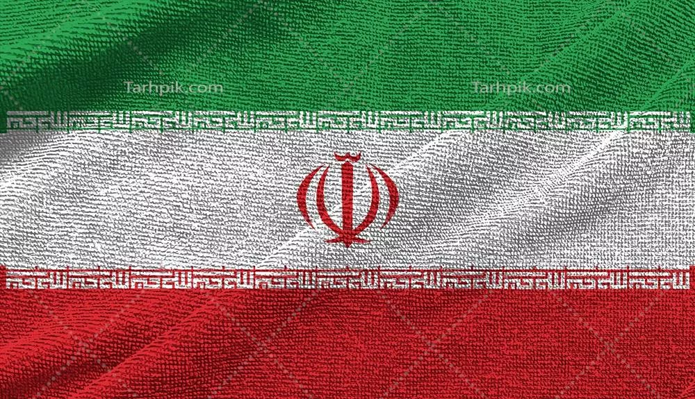 پرچم ایران بر روی پس‌زمینه شفاف؛ الگوی تبلیغاتی برای بنر، کارت و آگهی‌ها