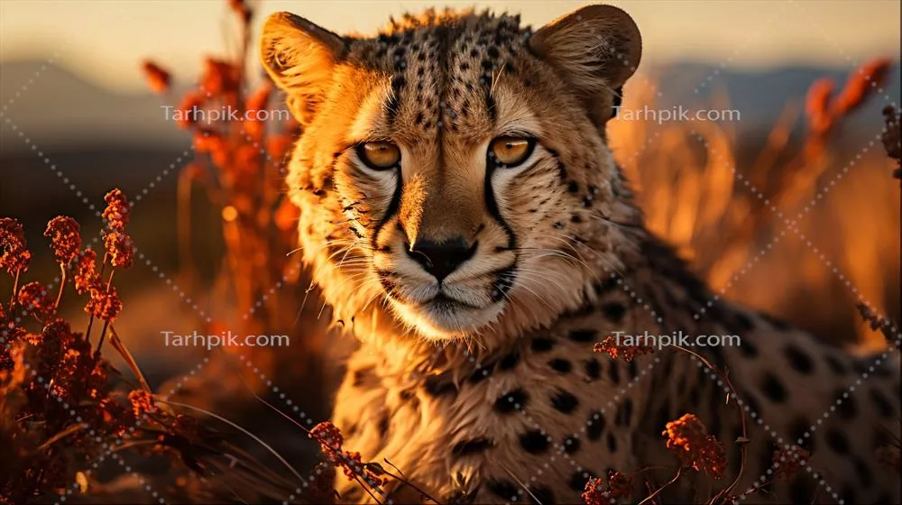 تصویر شیر speed شکارچی در حیات وحش آفریقا با استفاده از هوش مصنوعی تولیدی