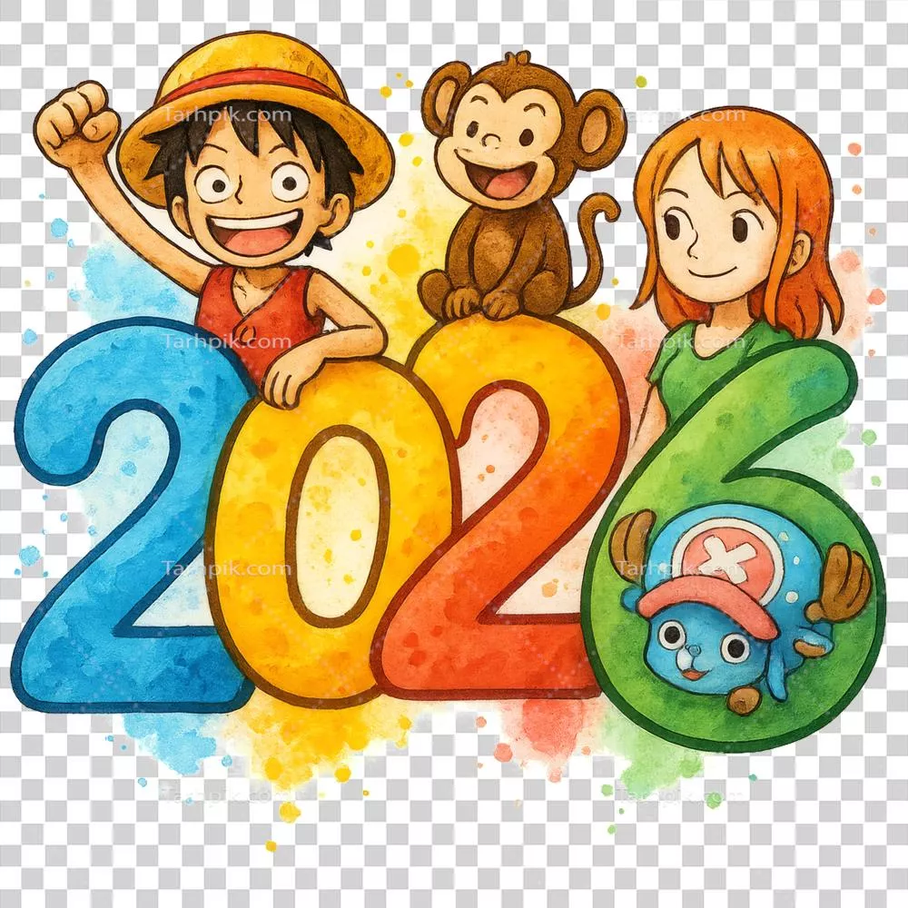 شخصیت‌های کارتونی رنگارنگ در جشن سال نو 2026