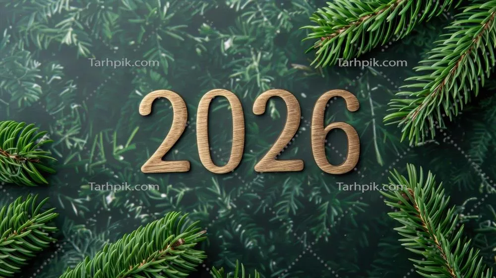سال نوی 2026 با شاخههای کاج و جشنهای رنگارنگ