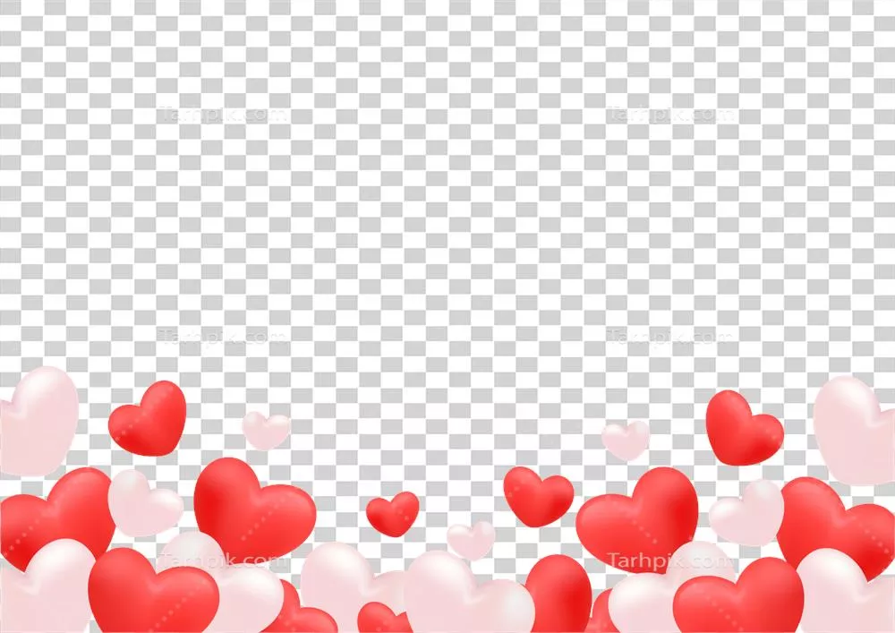 حاشیه قلب‌های زیبا برای روز ولنتاین - طراحی عاشقانه و رمانتیک