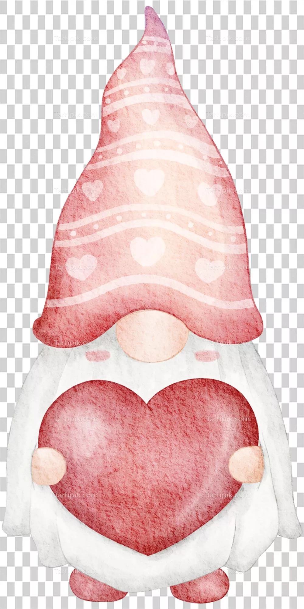 گرافیک کلیپ آرت ولنتاین با طرحی زیبای گنومهای آبی رنگ