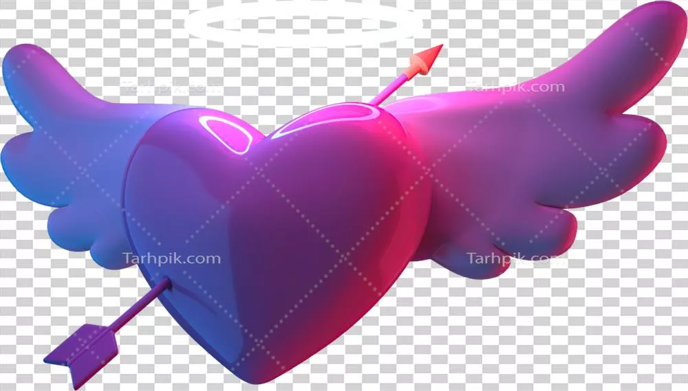 طراحی عناصر کارت تبریک روز ولنتاین و روز مادر با رندر سه بعدی از جشن‌ها