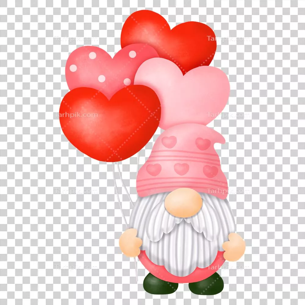 کلیپ آرت دیجیتال با نقاشی آبرنگی از ترانه سرایان برای روز ولنتاین