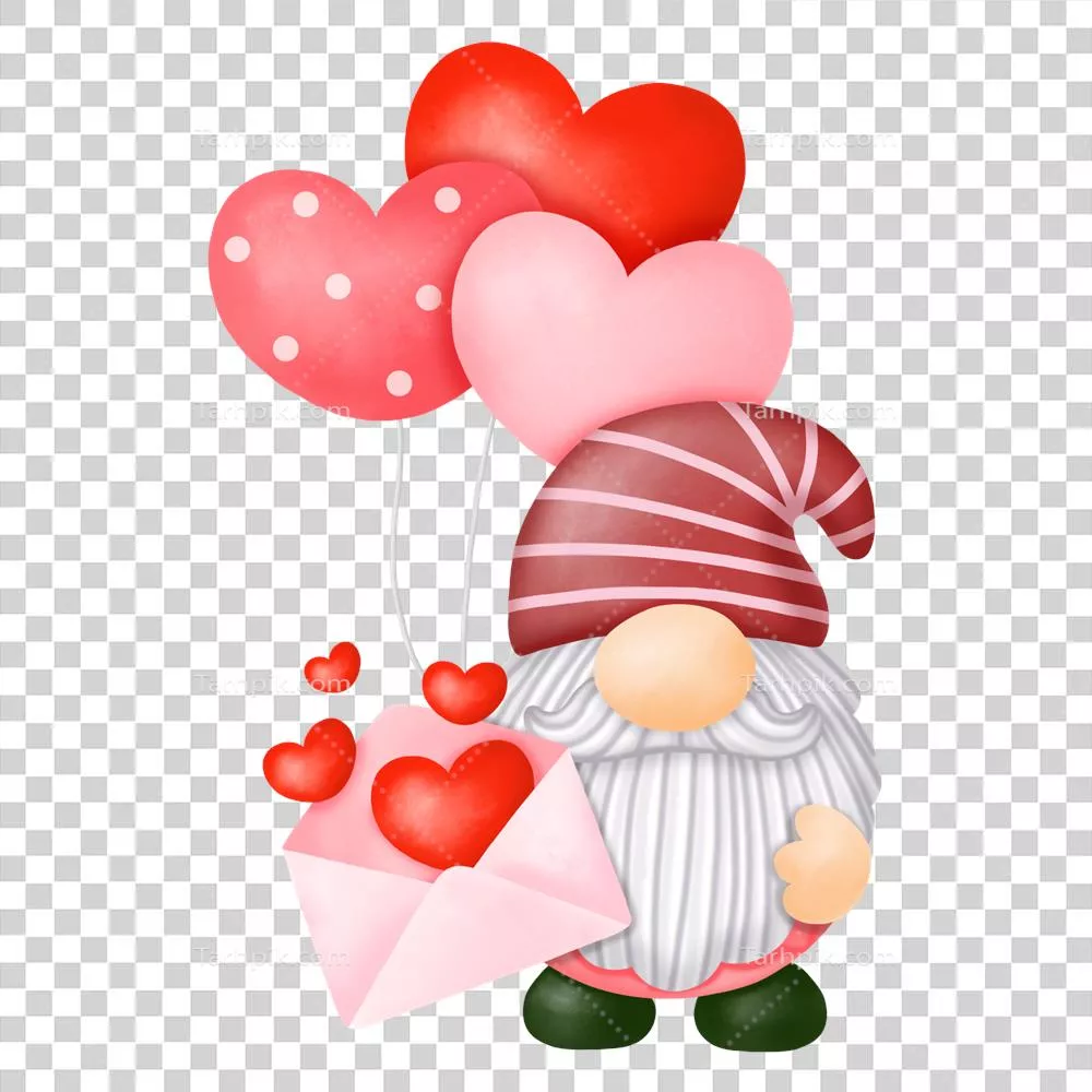 گلابیهای آب رنگی والنتاین: کلیپ آرت و نقاشی دیجیتال از گنومها