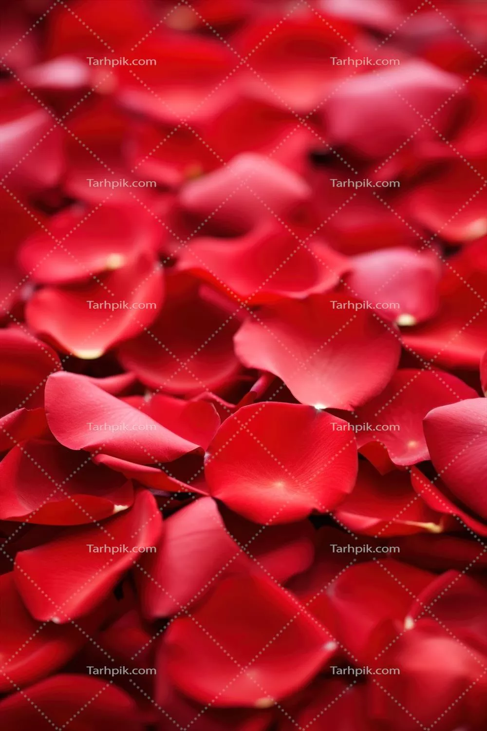پتاس قرمز رز تولید شده با هوش مصنوعی برای فضای خالی جذاب و ساده در روز ولنتاین