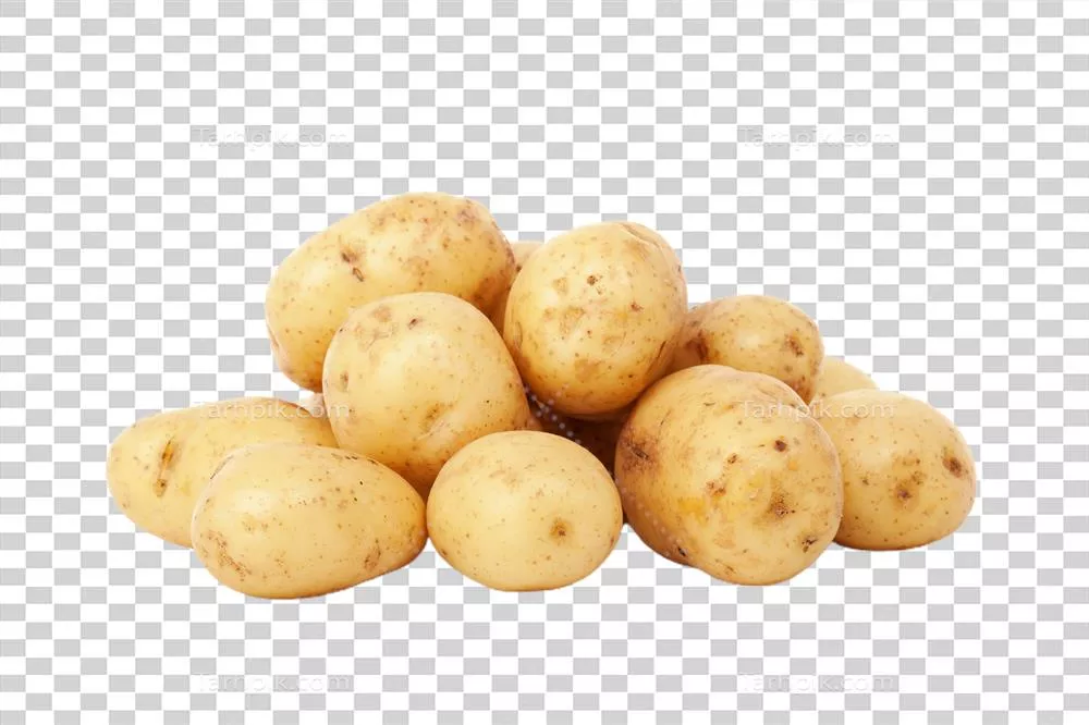 سیب زمینی با زمینه شفاف و بدون پسزمینه
