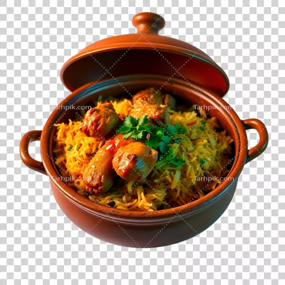 برنج مرغ خوشمزه تزئین شده با سبزیجات - یک دستور پخت سنتی