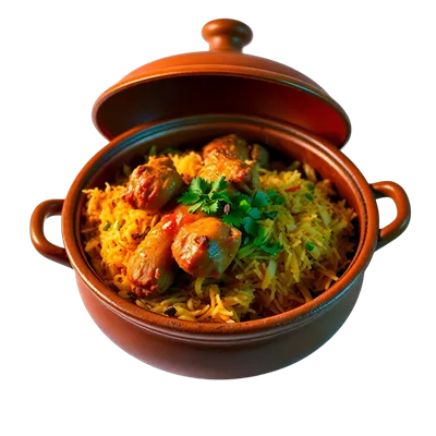 برنج مرغ خوشمزه تزئین شده با سبزیجات - یک دستور پخت سنتی