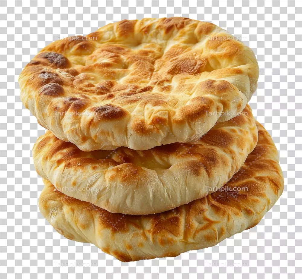 نان پیتای تازه و برش خورده – تصویر استوک برای استفاده در طراحی