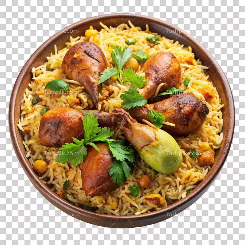تصویر جداشده از غذای خوشمزه و باکیفیت که دهان را آب می‌اندازد