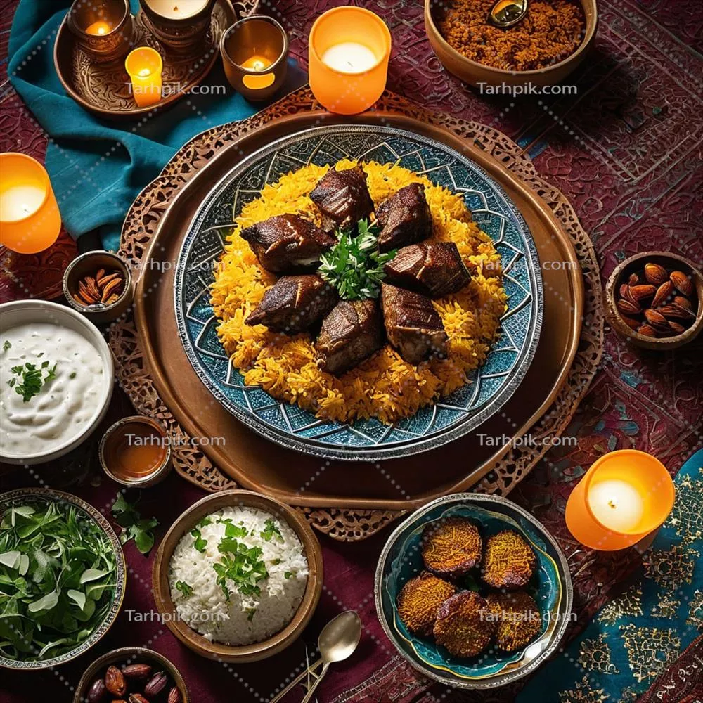 مندی: یک غذای عربی با برنج پخته شده و گوشت معطر از طریق هوش مصنوعی