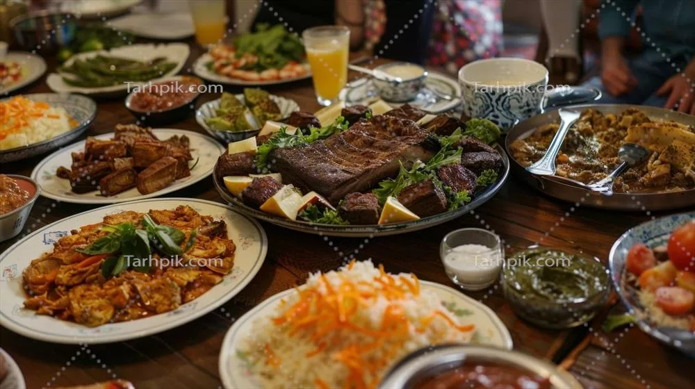 سفرهای پر از غذاهای سنتی متنوع از مناطق مختلف در روز عید قربانی