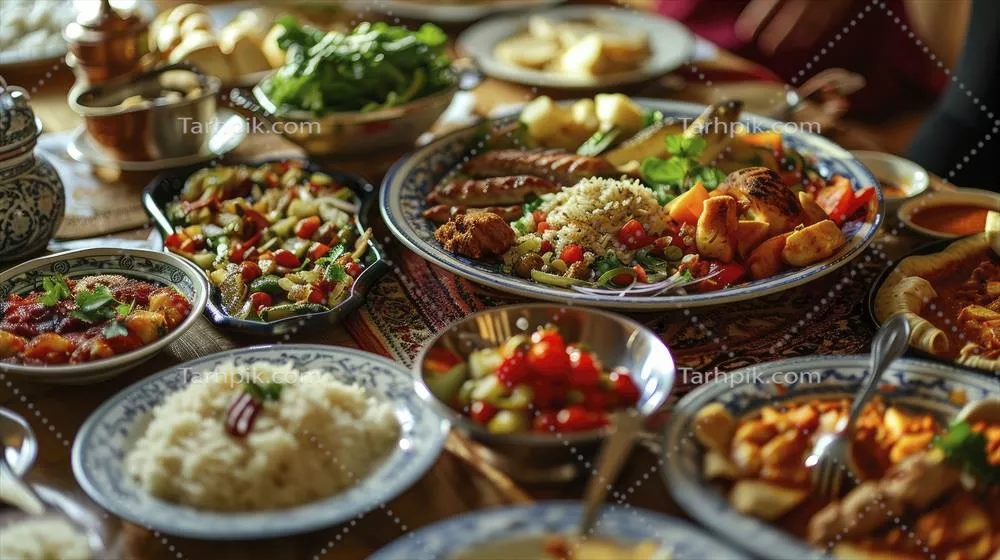 غذاهای سنتی تهیه شده با هوش مصنوعی برای افطار در ماه رمضان