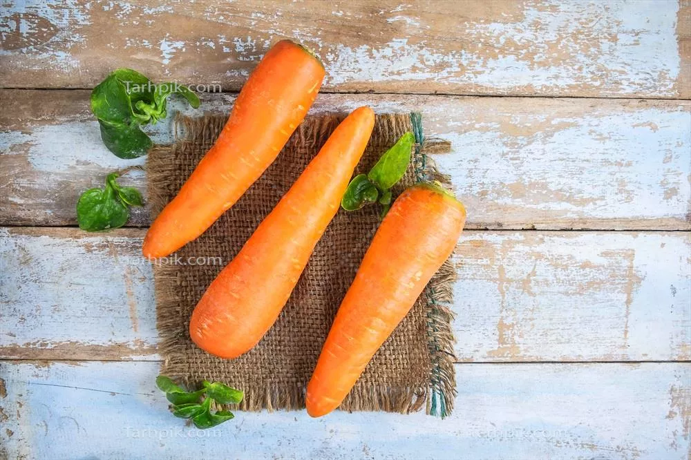 نمای بالای هویجها: تنوع و زیبایی طبیعی این سبزی ریشهای