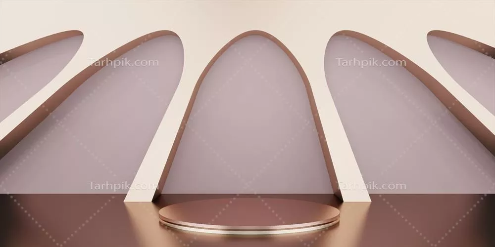 سکوهای نمایش محصول به سبک ساده وElegant - طراحی سه‌بعدی برجسته