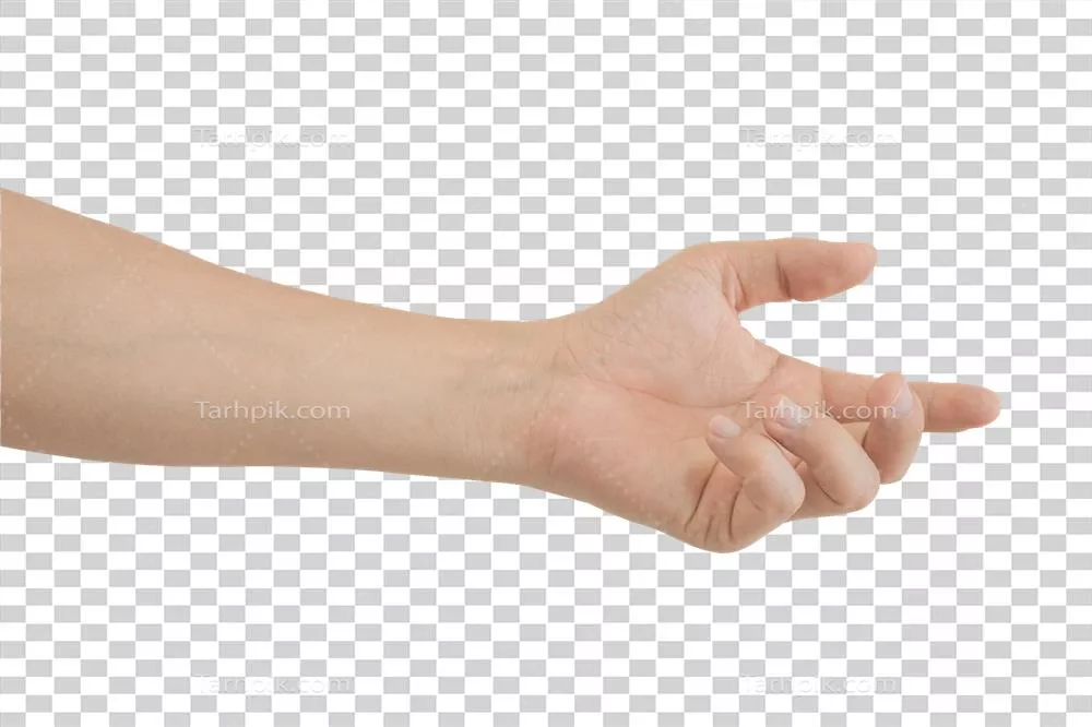 حرکت دست مردانه جداسازی شده بر روی پس زمینه سفید