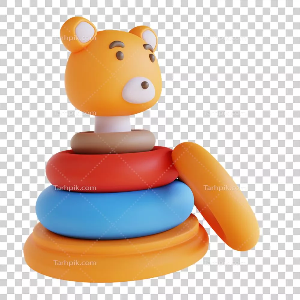 ساعت‌های آموزشی با طراحی سه بعدی حلقه‌های دونات برای سرگرمی و یادگیری