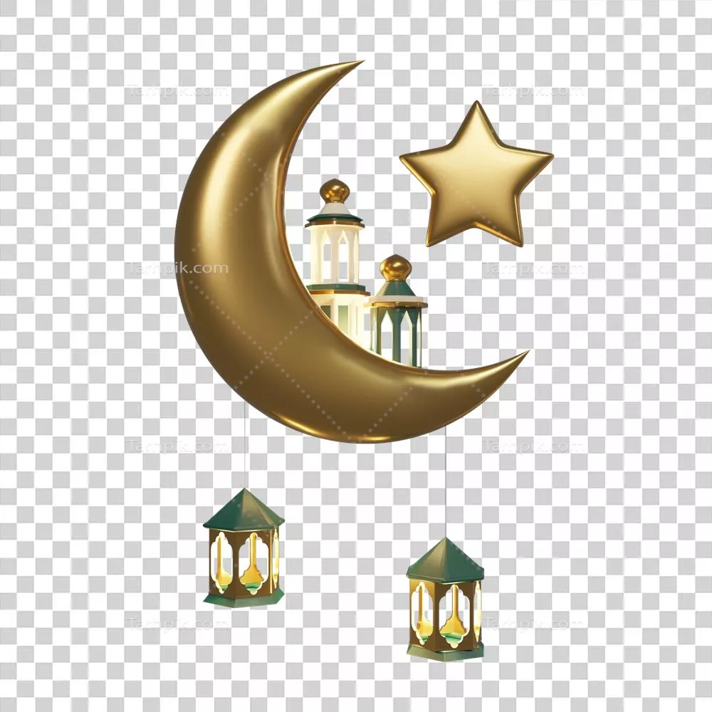 فلاير ویژه رمضان کریم با عناصر اسلامی و طراحی سه بعدی برای تبلیغات