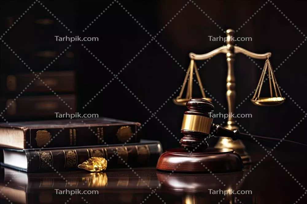 قاضی و چکش عدالت: وکلای در حال برگزاری جلسه تیمی در دفتر حقوقی