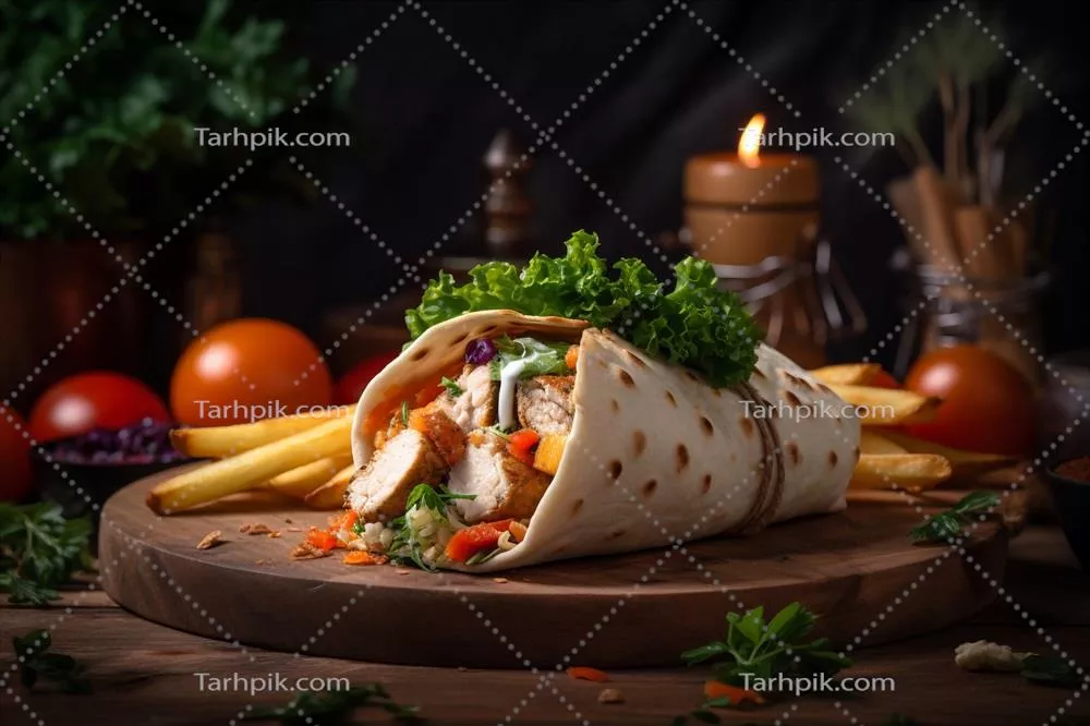 کباب خوشمزه روی میز چوبی - تجربه‌ای لذیذ و بی‌نظیر از آشپزی