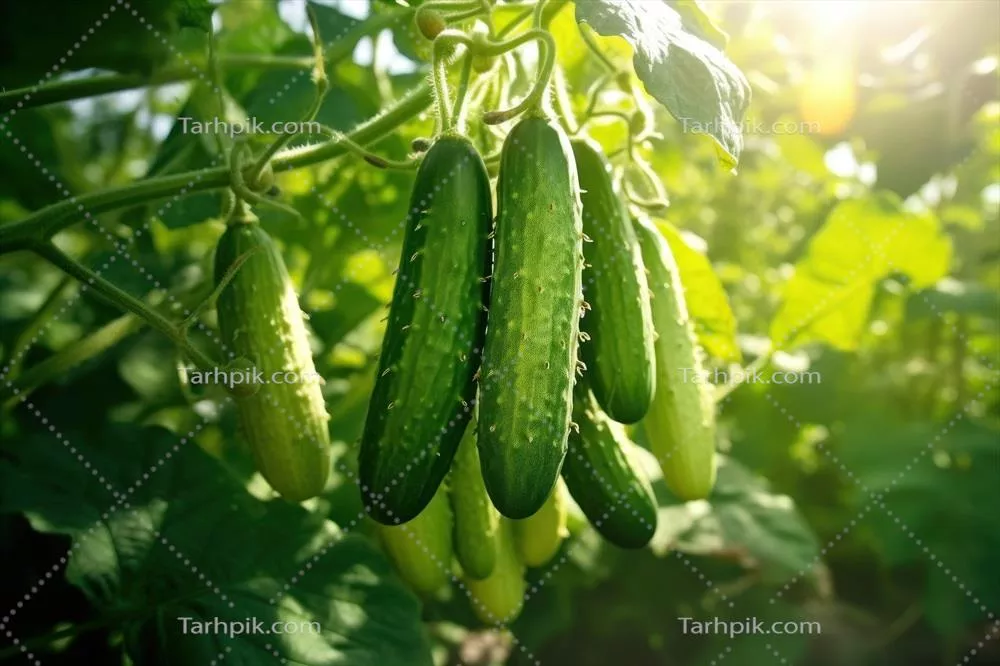 تصویرسازی گیاه خیار سبز با استفاده از هوش مصنوعی و تکنیکهای مولد